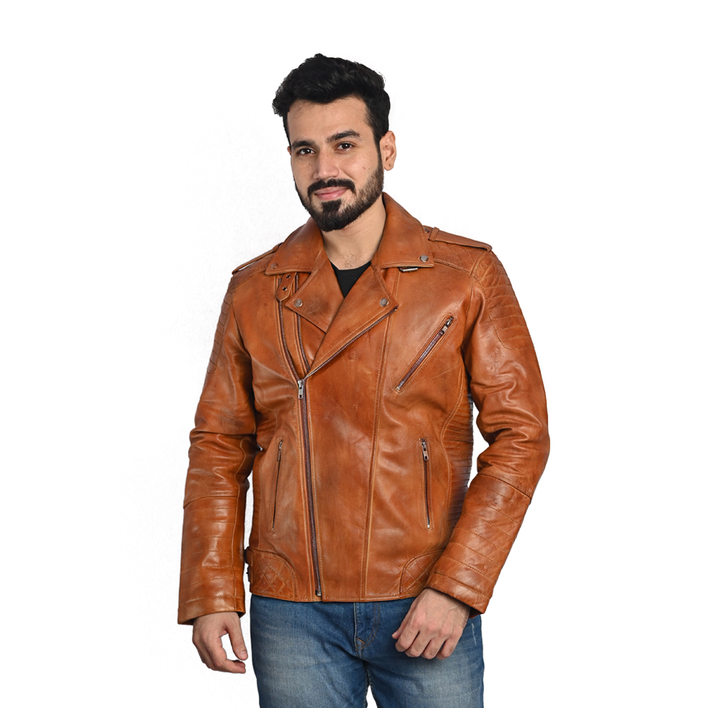 Mens Genuine Leather Jacket | TLJP55BLK | Black – Taj Leather